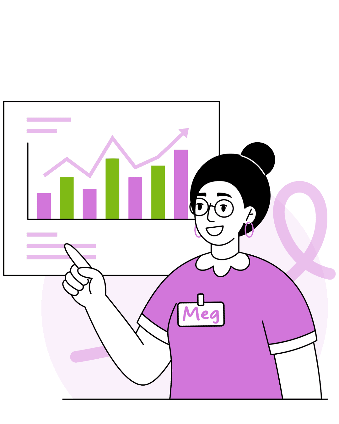 Meg presenting how it works